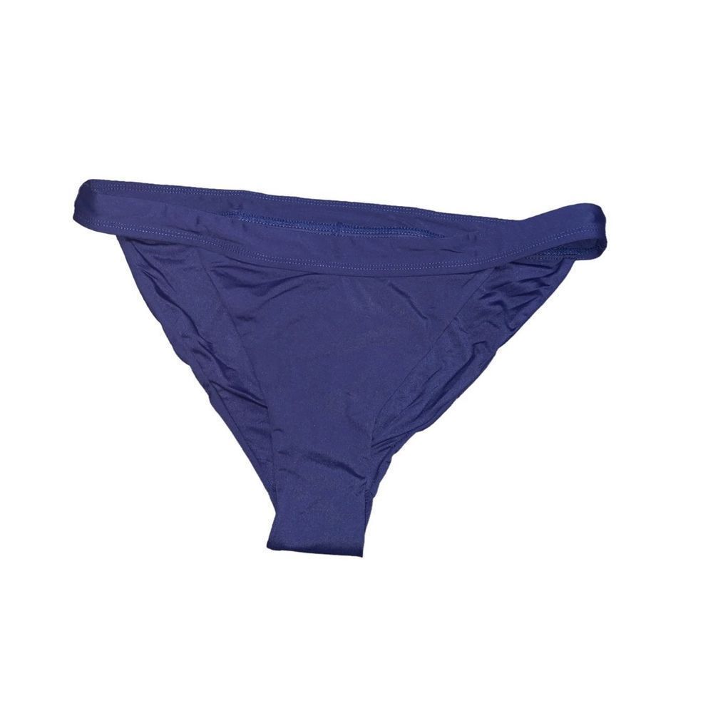 Andie, Women’s The Banded Cheeky Bikini Bottom, XL, Blue, NWT